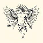 Linework Icarus Tattoo