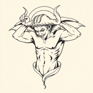 Linework Incubus Tattoo