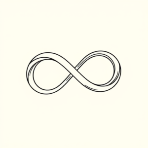 Linework Infinity Tattoo