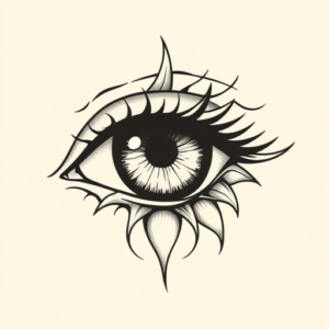 Linework Iris Tattoo