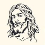 Linework Jesus Tattoo