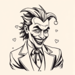 Linework Joker Tattoo