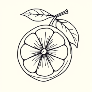 Linework Lemon Tattoo