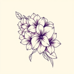 Linework Lilac Tattoo
