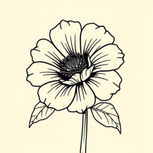 Linework Marigold Tattoo