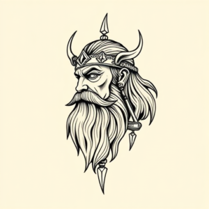 Linework Odin Tattoo