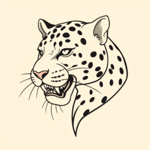 Linework Panther Tattoo