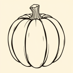 Linework Pumpkin Tattoo