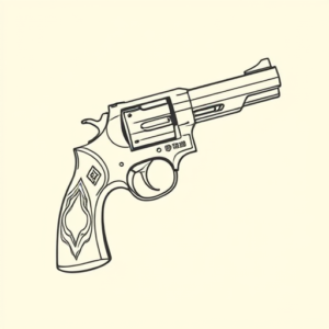 Linework Revolver Tattoo