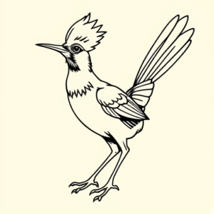 Linework Roadrunner Tattoo