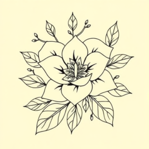 Linework Sampaguita Tattoo