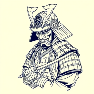 Linework Samurai Tattoo