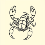 Linework Scorpio Tattoo