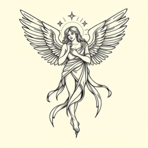 Linework Seraphim Tattoo