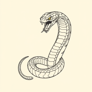 Linework Serpent Tattoo