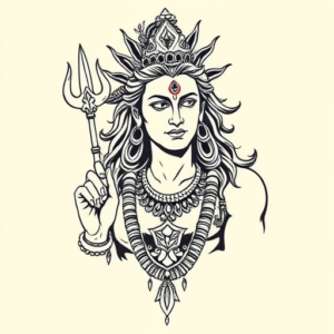 Linework Shiva Tattoo