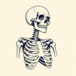 Linework Skeleton Tattoo