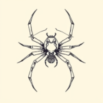 Linework Spider Tattoo
