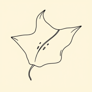 Linework Stingray Tattoo