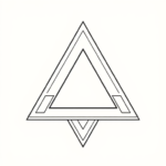 Linework Triangle Tattoo