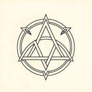 Linework Triquetra Tattoo