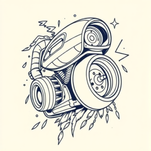 Linework Turbo Tattoo