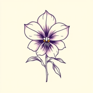 Linework Violet Tattoo