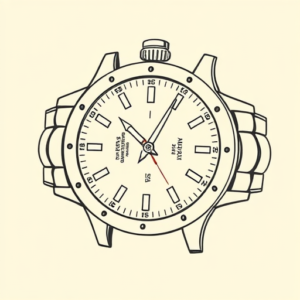 Linework Watch Tattoo