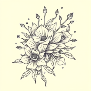 Linework Water Tattoo