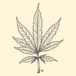 Linework Weed Tattoo