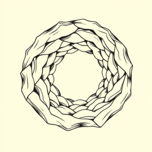 Linework Wormhole Tattoo