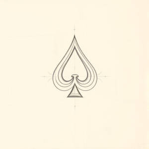 Loose Pencil Sketch Ace Tattoo