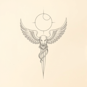 Loose Pencil Sketch Apollo Tattoo