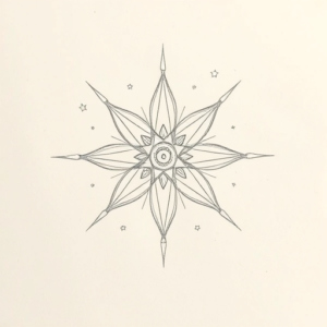 Loose Pencil Sketch Atomic Tattoo