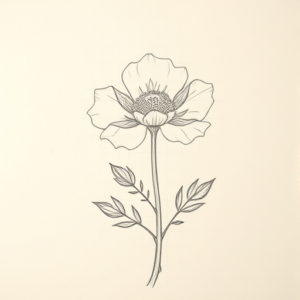 Loose Pencil Sketch Bluebonnet Tattoo