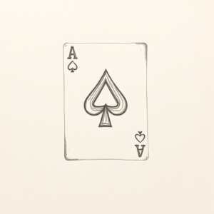 Loose Pencil Sketch Card Tattoo