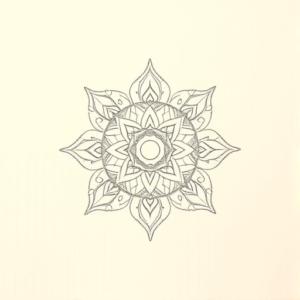 Loose Pencil Sketch Chakra Tattoo