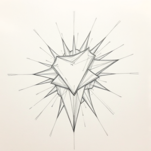 Loose Pencil Sketch Cyber Tattoo