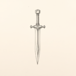 Loose Pencil Sketch Dagger Tattoo