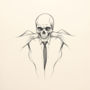 Loose Pencil Sketch Death Tattoo