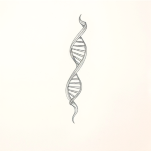 Loose Pencil Sketch Dna Tattoo