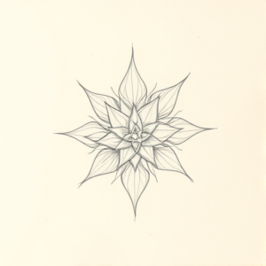Loose Pencil Sketch Emerald Tattoo