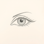 Loose Pencil Sketch Eye Tattoo