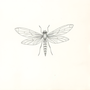 Loose Pencil Sketch Firefly Tattoo