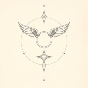 Loose Pencil Sketch Gemini Tattoo