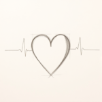 Loose Pencil Sketch Heartbeat Tattoo