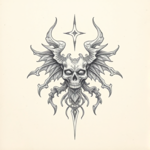 Loose Pencil Sketch Hecate Tattoo