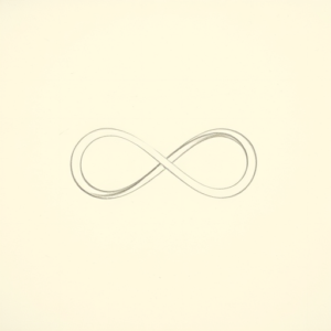 Loose Pencil Sketch Infinity Tattoo
