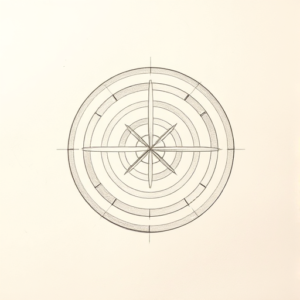 Loose Pencil Sketch Labyrinth Tattoo