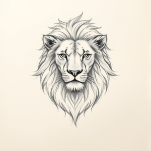 Loose Pencil Sketch Leo Tattoo